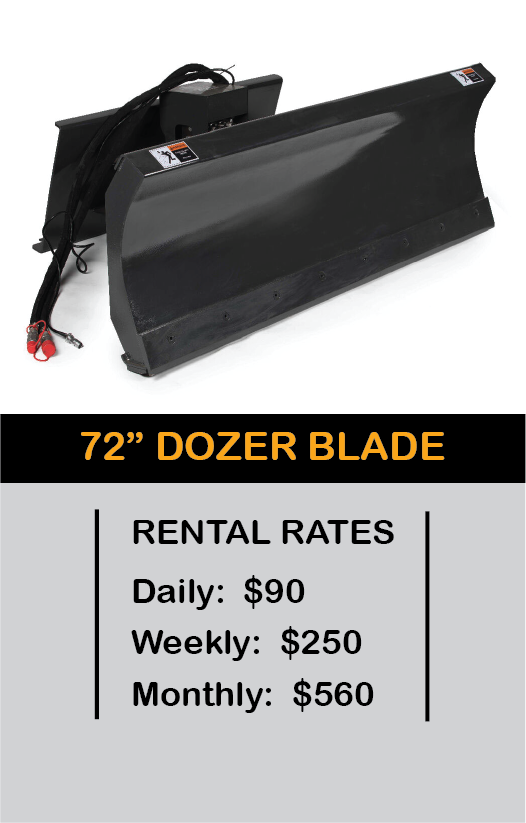 Attachment 72 Dozer Blade